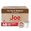 Joe Knows Coffee Single Serve Cups Pods and Capsules, Tall Dark and Handsome, 48 Count