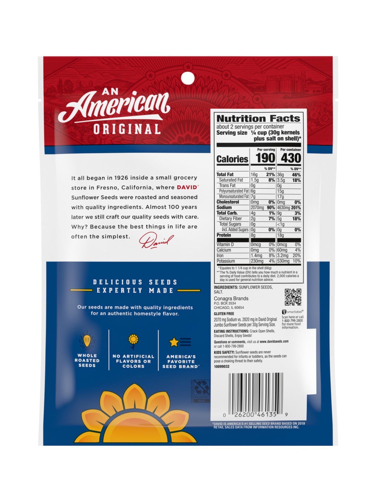 LiteZout Sunflower Seeds Reduced Sodium 5.25oz (6 pack), by