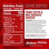 Anthony-Thomas, Peanut Butter & Milk Chocolate Buckeyes in Ohio State Buckeyes Box, Deliciously Delightful Snacks (12 Count)