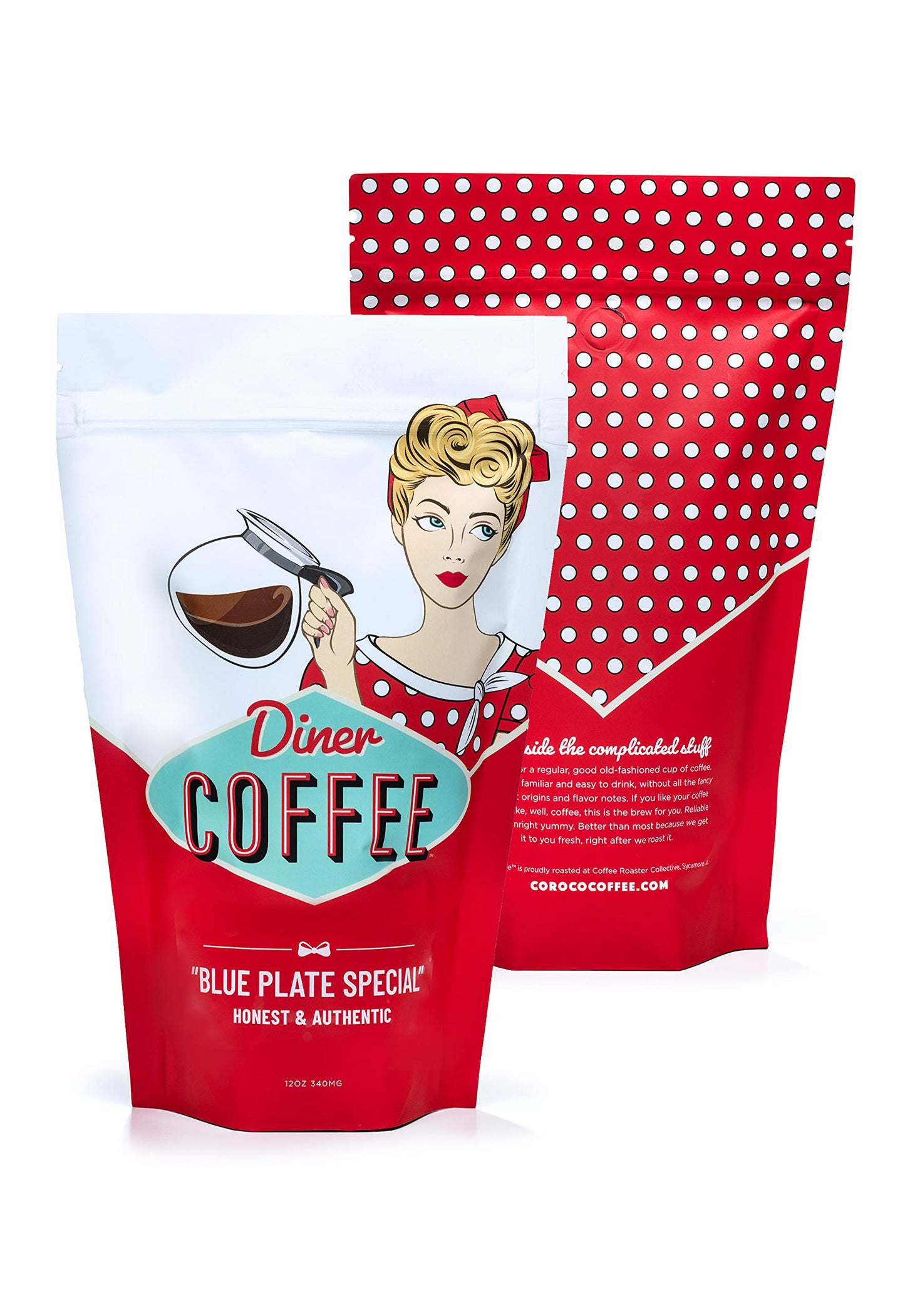 Diner Coffee-Roasted House Blend Fresh from the Roaster - Classic Old-Fashioned Flavor, Extra Smooth Brewed Taste, and Full-Body Aroma - Daily Brew
