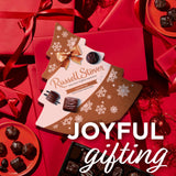 RUSSELL STOVER Christmas Assorted Milk & Dark Chocolate Candy Tree-Shaped Gift Box, 6.3 oz.