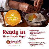 Michele’s Gourmet Buttermilk Waffle and Pancake Mix, 16 oz | Perfect for Mini Pancakes | Just Add Water for Fluffy Pancakes & Waffles | Ideal Gift for Foodies & Breakfast Lovers