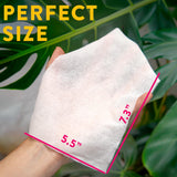 Naturalings Plant Wipes for Indoor Plants - 100 Count Plant Leaf Cleaner Wipes with Natural Peppermint, Remove Dust & Restore Natural Leaf Shine