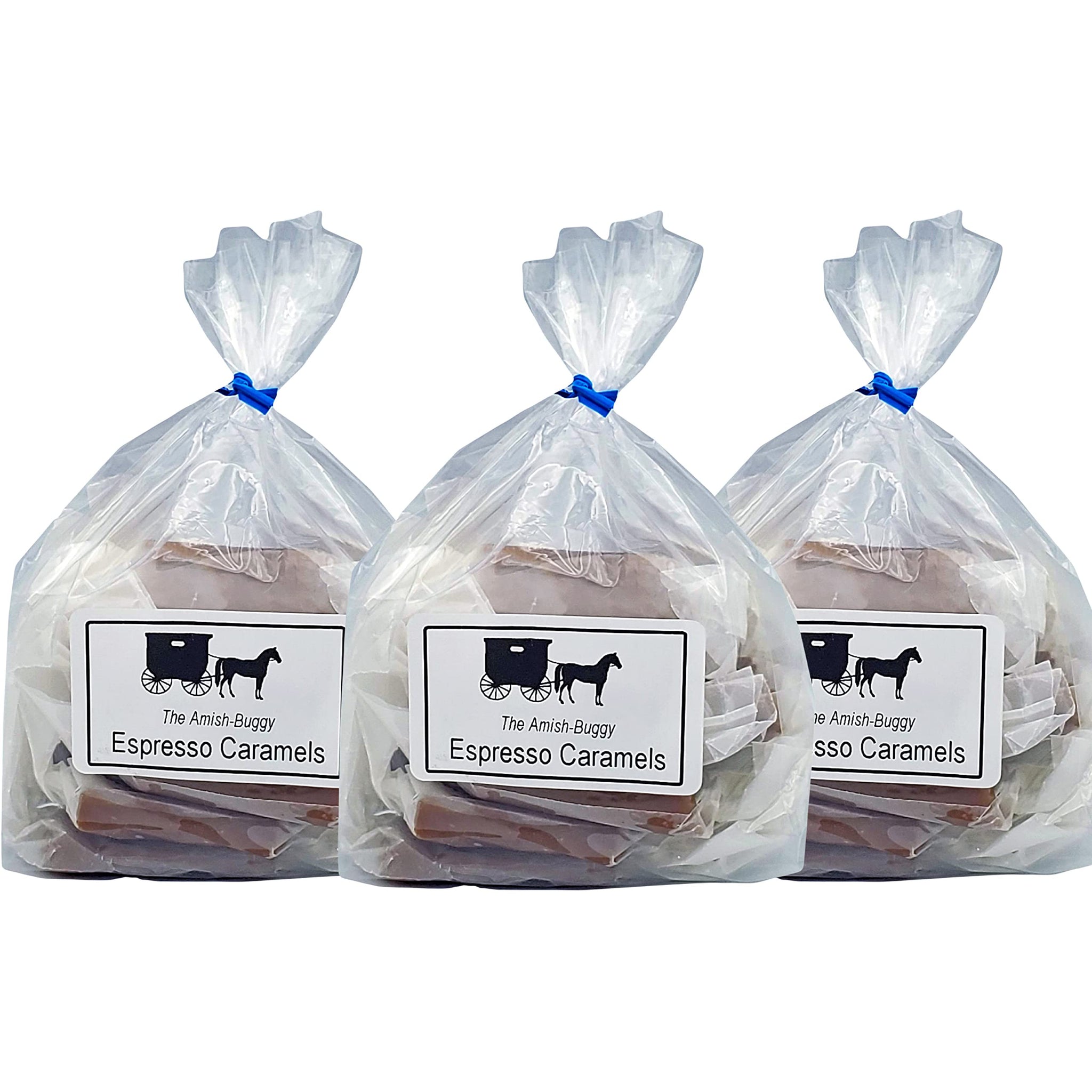 Amish Home Made Candies - Three 8 oz. Bags (Espresso Caramels)