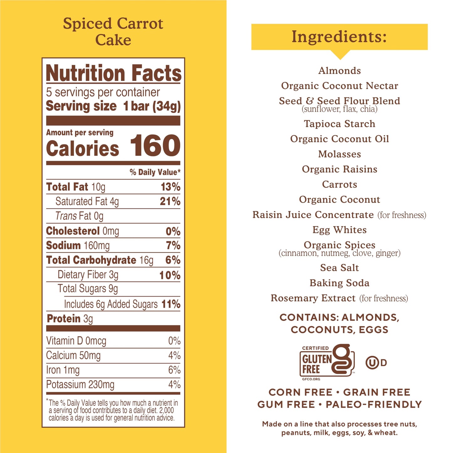 Snacks Variety Pack, Nutty Banana Bread, Spiced Carrot Cake Variety Pack, Simple Mills Bars, Low-Calorie Snacks, 5 Count (Pack of 3)