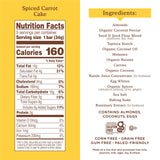 Snacks Variety Pack, Nutty Banana Bread, Spiced Carrot Cake Variety Pack, Simple Mills Bars, Low-Calorie Snacks, 5 Count (Pack of 3)