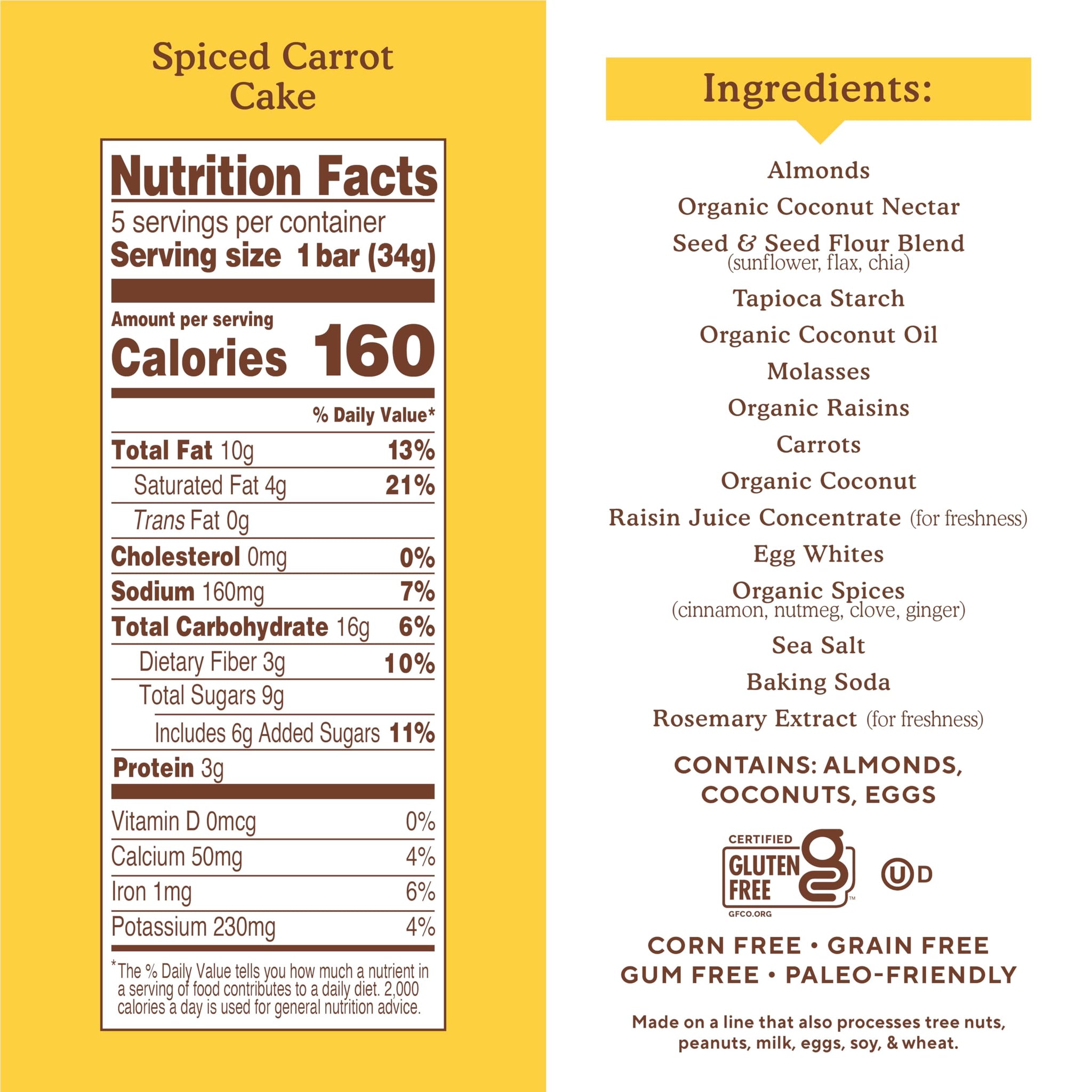 Snacks Variety Pack, Nutty Banana Bread, Spiced Carrot Cake Variety Pack, Simple Mills Bars, Low-Calorie Snacks, 5 Count (Pack of 3)