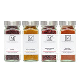 The Mediterranean Dish Exotic Middle Eastern Spice Bundle - Baharat, Ras El Hanout, Aleppo Pepper and Sumac - Gourmet Mediterranean Seasonings Set