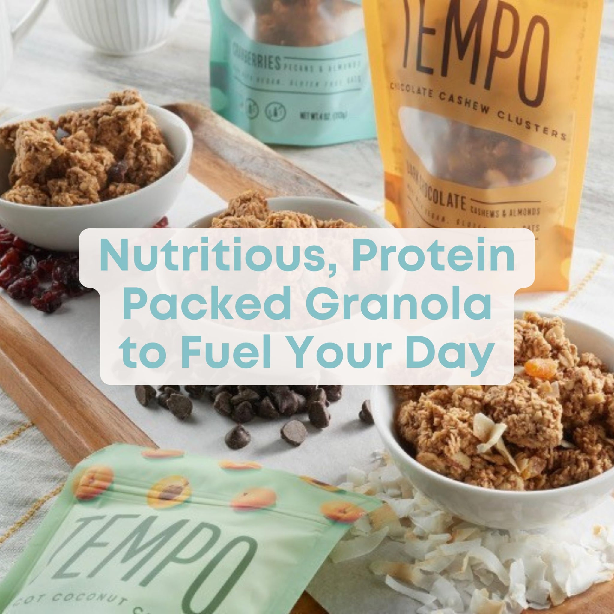 Apricot, Coconut, Almond Granola Clusters - 6 Pack of 4 oz Bags - Gluten Free Oats, High Protein, Low Sugar, Vegan, Dairy Free, Soy Free, Vitamin E