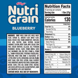 Nutri-Grain Breakfast Bars, Made with 10g Whole Grains, Snack Bars, Blueberry, 20.8oz Box (16 Count)