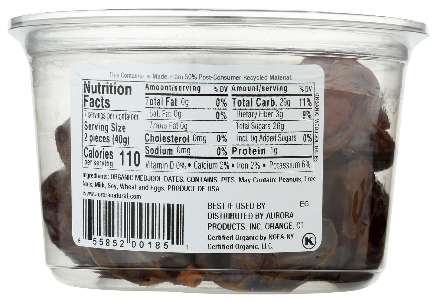 Aurora Products Organic Medjool Dates, 10 Ounce