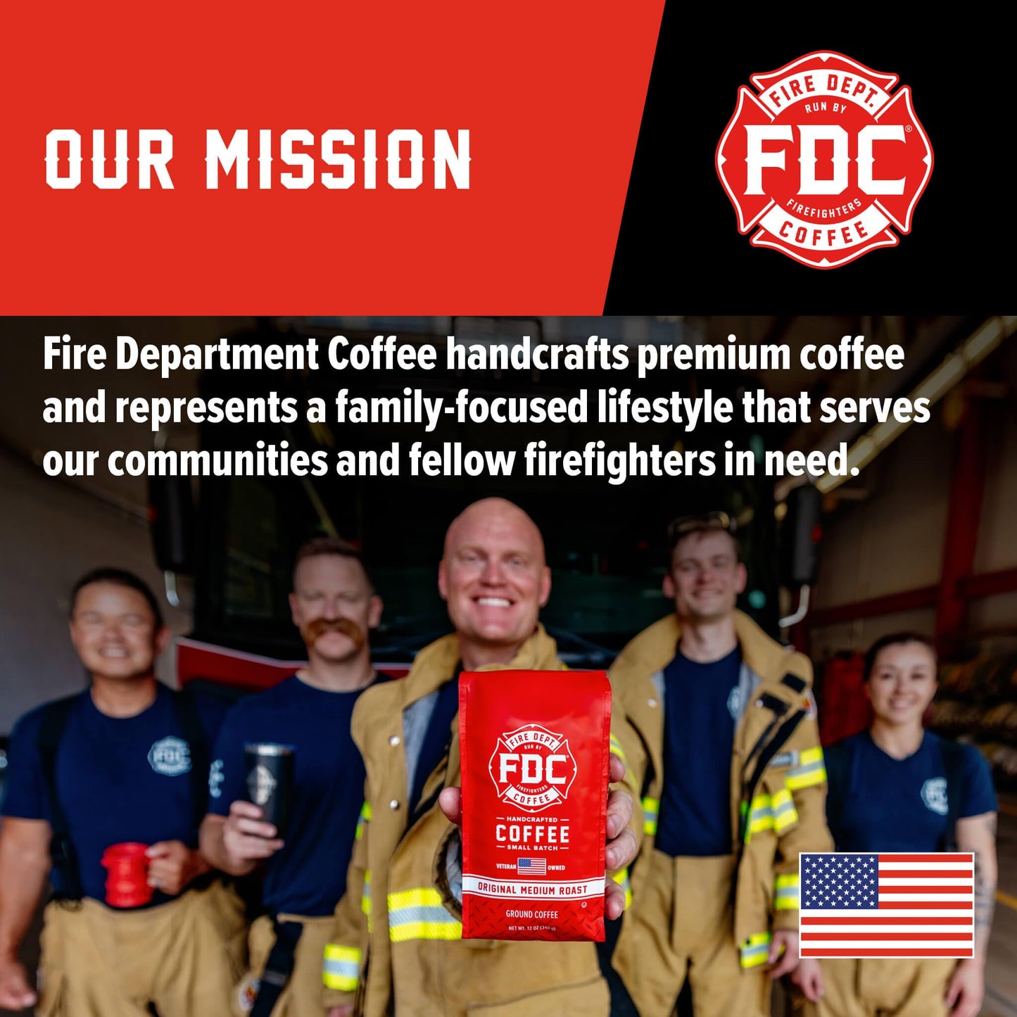 Fire Department Coffee - Gives Back to Firefighters - Skull Crushing Espresso Coffee Pods - Full-Bodied & Bold - Roasted in the USA - Premium Espresso