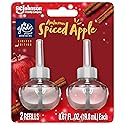 Glade PlugIns Refills Air Freshener, Scented and Essential Oils for Home and Bathroom, Autumn Spiced Apple, 1.34 Fl Oz, 2 Count