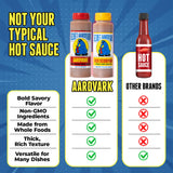 Secret Aardvark Habanero and Red Scorpion Hot Sauce, 2-Pack Bundle 8 fl oz