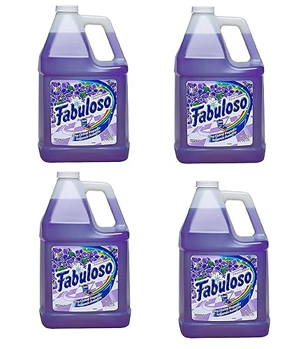 Fabuloso All-Purpose Cleaner Liquid Solution, Purple, Lavender Scent yRveqh, 4Pack (128 Oz)