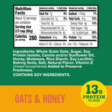 Nature Valley Protein Granola, Oats and Honey, Resealable Tub, 22.5 oz