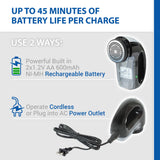 Fabric Shaver with Rechargeable Battery | Bonus Replacement Blade Included | Lint Shaver for All Materials Clothing, Bedding, & Fabric Furniture |