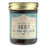 FOND Regenerative Beef Demi Glace - Grass-Fed Beef Bone Broth Reduction - French Demi Glace Concentrate for Pan Sauce & Gravy - Regenerative, Organic