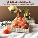 POHS Himalayan Pink Salt Chunks 11 Lbs Bag 100% Authentic Pure Natural Rock Salt Crystals, Extra Large1 .5 to 2.5 Inches chunks of rock himalayan