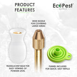 Powder Duster | Large Bulb Duster, Sprayer, and Applicator for Powder and Dust | Perfect for Organic Gardening and Pest Control Treatment for Bed