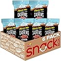 Nut Harvest Flavored Cashews, Flamin' Hot, 3 oz Bags, (6 Pack), 5g Protein Per Serving