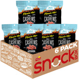 Nut Harvest Flavored Cashews, Flamin' Hot, 3 oz Bags, (6 Pack), 5g Protein Per Serving
