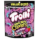 Trolli Sour Brite Crawlers, Very Berry, Sour Gummy Worms, 28.8 Ounce Resealable Bag