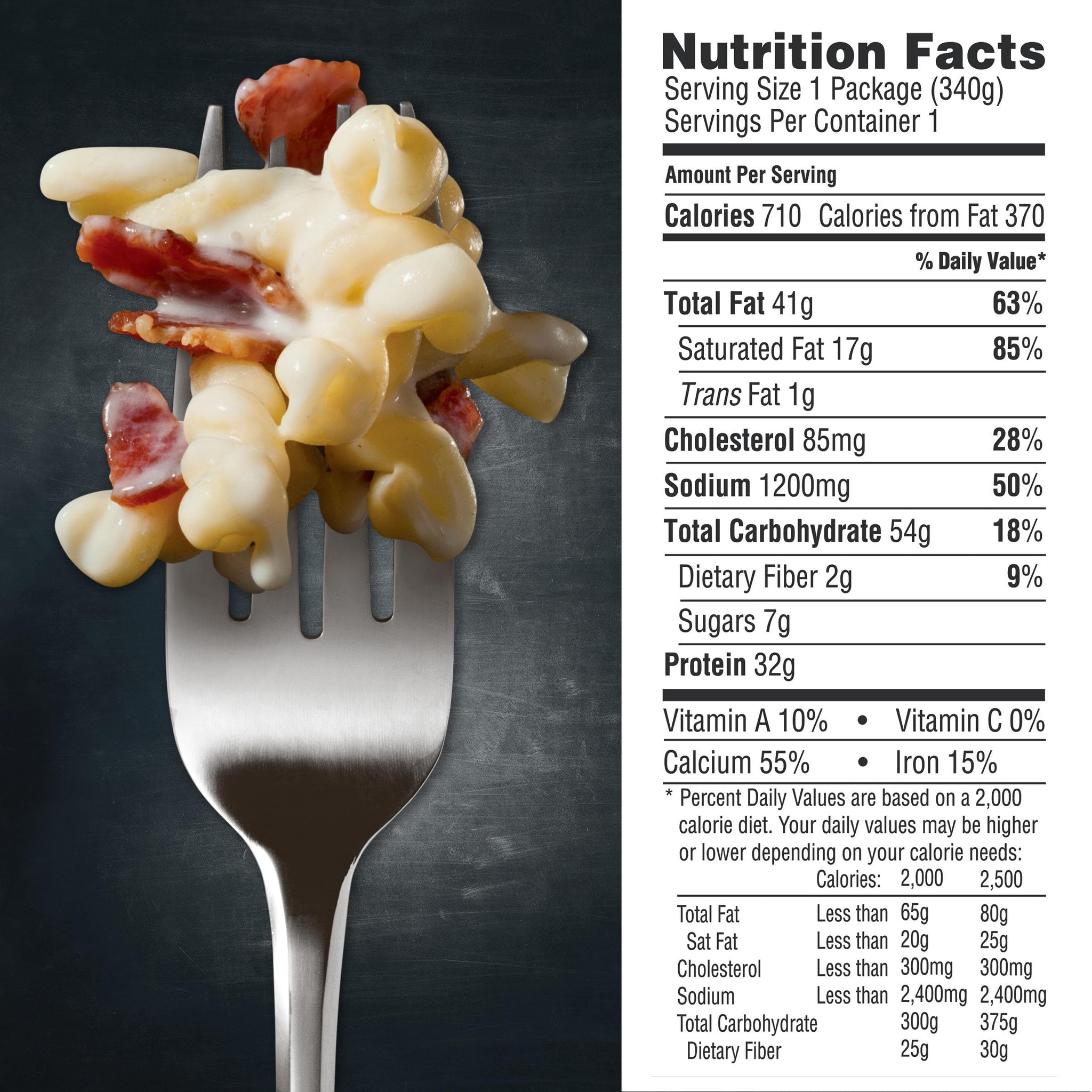 DEVOUR White Cheddar Mac & Cheese with Smoked Bacon Frozen Meal, 12 oz Box