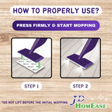JD HOMEASE 48 Pack Premium Microfiber Replacement Pads for Swiffer WetJet - Super Absorbent, Lint-Free, Durable-11"x5.5", Perfect Fit Swiffer WetJet