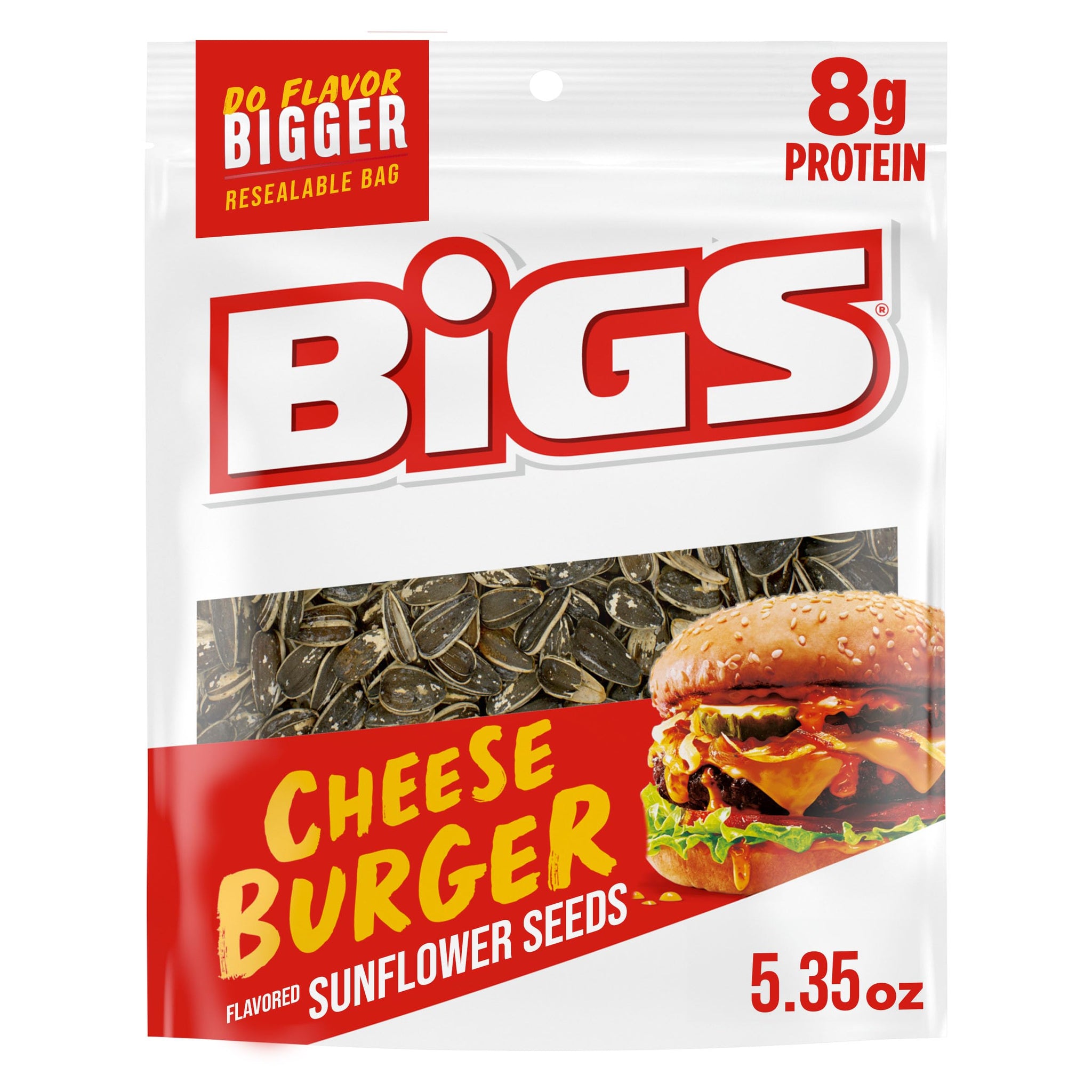 BIGS Sunflower Seeds, Cheeseburger Flavor, 5.35 oz.