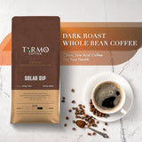 TARMO - SOLAR SIP | Low Acid Smooth ARABICA Blend Whole Bean Coffee | Specialty Vietnamese Coffee | Single Origin Dark Roast Coffee Beans | 12 Oz Bag