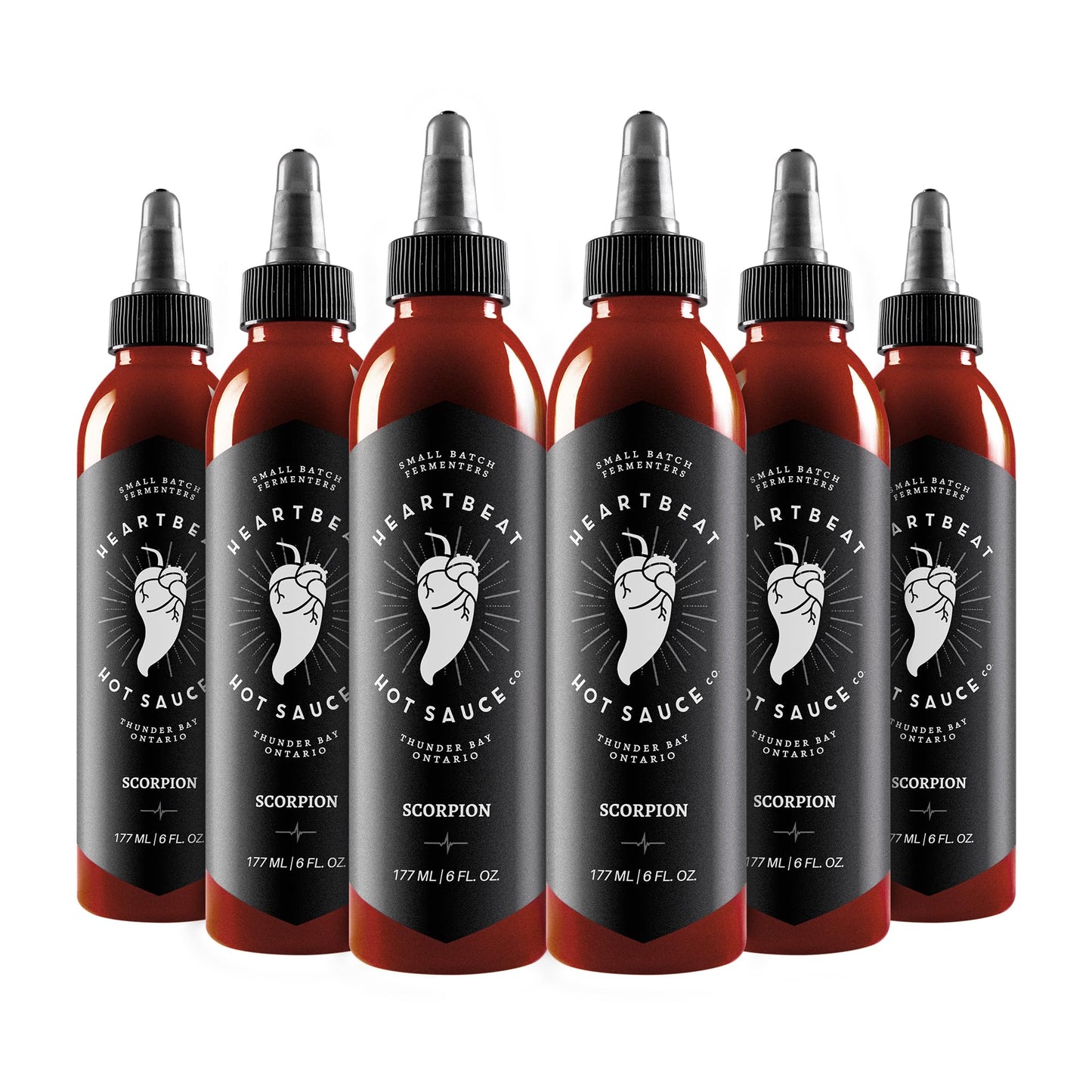 Heartbeat Hot Sauce Co. | Scorpion, 6 oz. 6 pack
