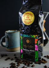 100% Hawaiian Kona Coffee, Extra Fancy - Whole Bean - 1lb.