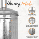 Autumn Alley Galvanized Rustic Toilet Brush with Holder Set - Charming Farmhouse Bathroom Accessory for Your Country Bathroom - Rustic Bathroom