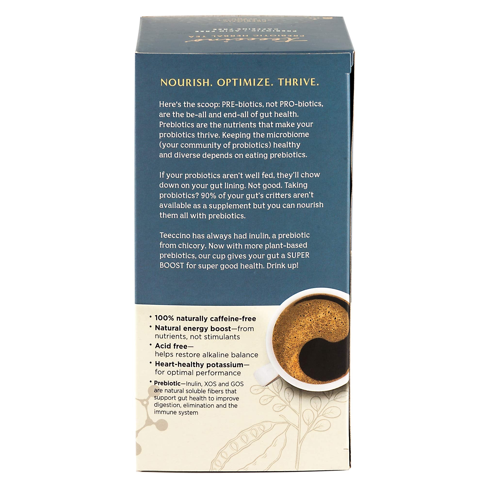 Teeccino Chocolate Lover’s Tea Variety Pack - Dark Chocolate, Mexican Chocolate, Chocolate Peppermint - Roasted Herbal Tea That’s Caffeine Free