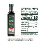 Bionaturae Vinegar Balsamic - Organic Balsamic Vinegar, Modena Balsamic Vinegar, Acidity 6%, USDA Certified Organic, Recyclable Glass, 100% Authentic