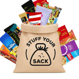 Healthy Office Snack Pack - Individually Wrapped Variety with Candy, Popcorn, Nuts & Trail Mix - Wholesome Breakroom Treats by Stuff Your Sack