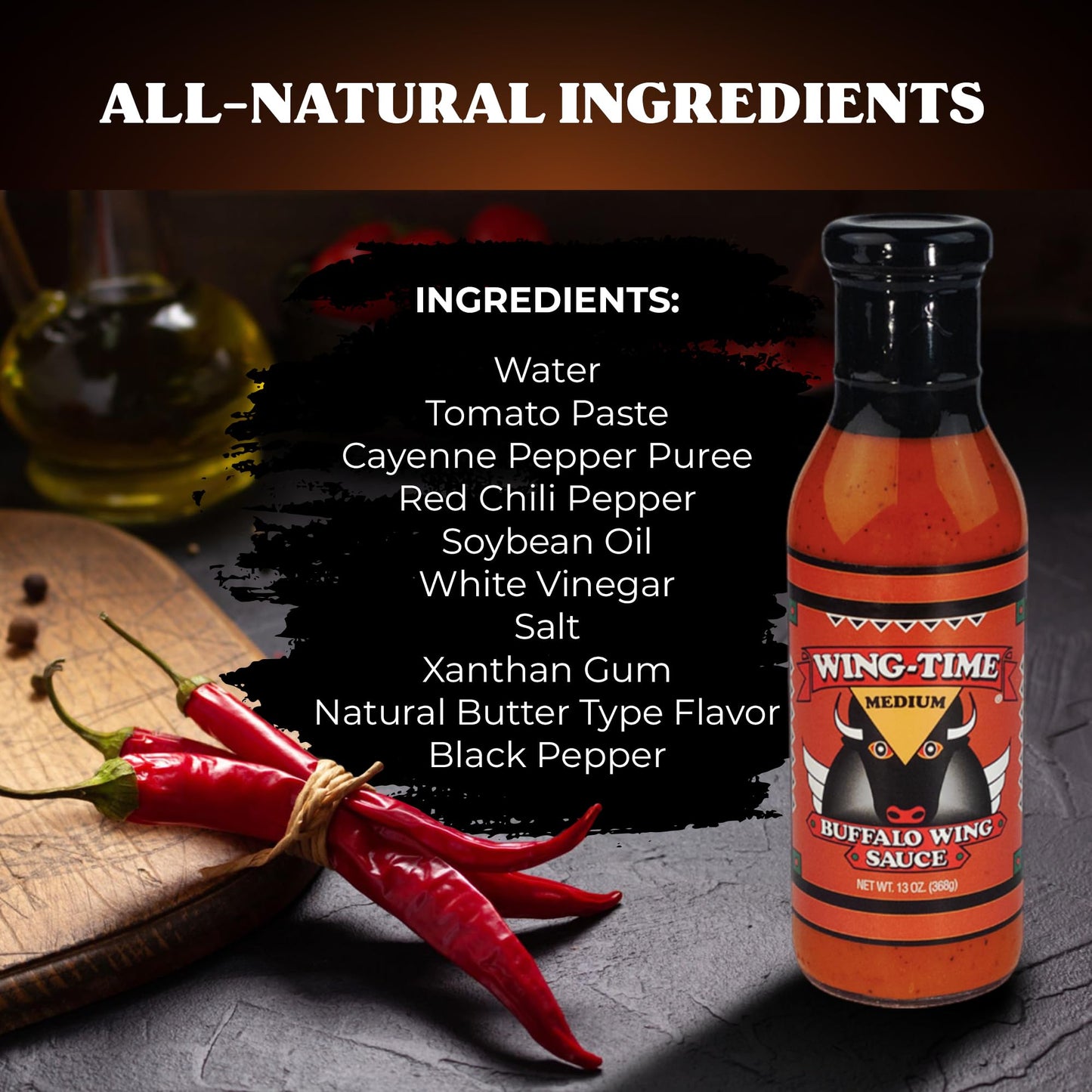 Wing-Time Buffalo Wing Sauce Medium (12)