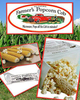 Farmers Popcorn Cob - Microwave Popcorn That Pops Off the Cob - Pack of 3 - All Natural, No Additives, Kansas Grown, Non-GMO Popcorn - 2.5 Ounce