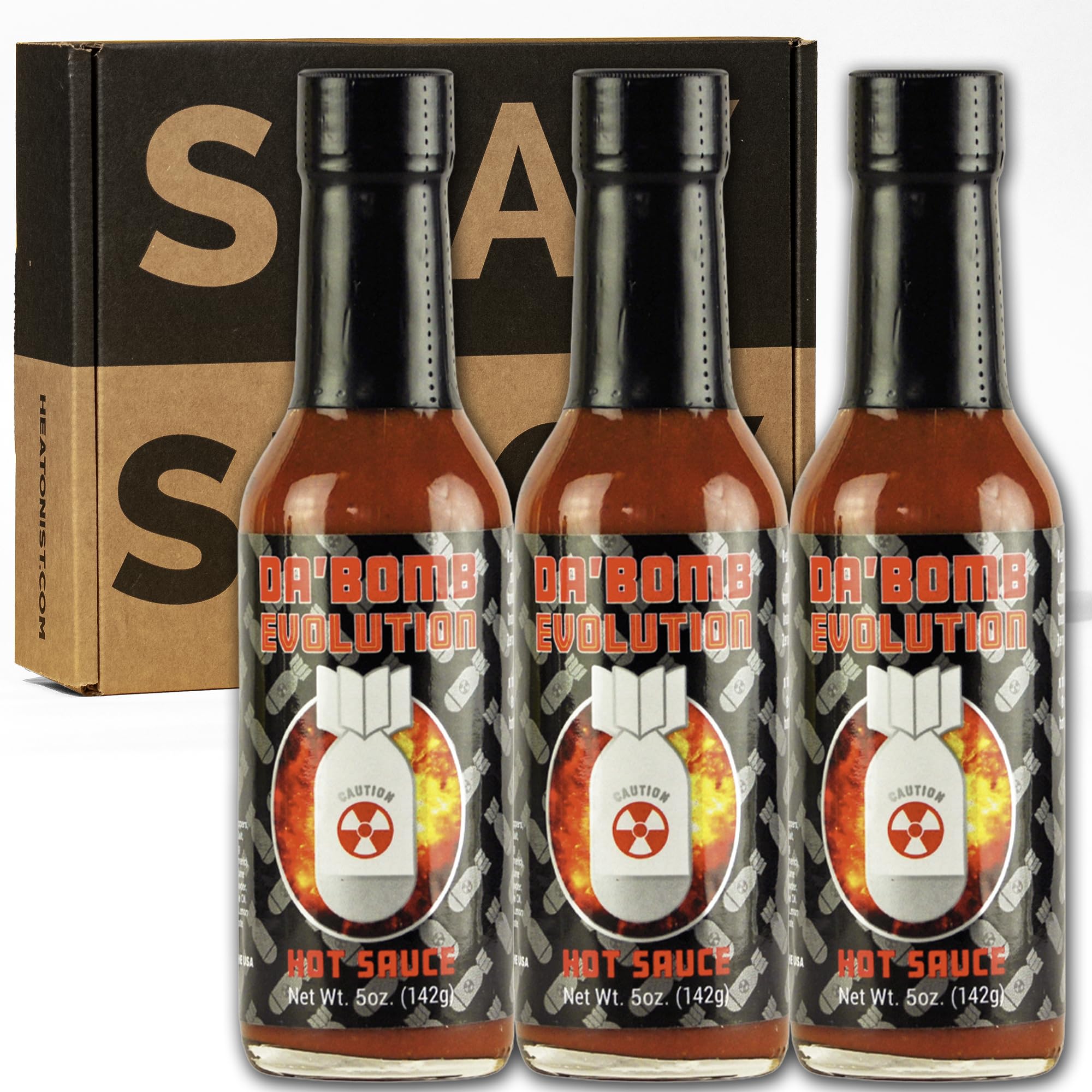 Da Bomb Evolution Hot Sauce 5 Fl Oz. Pack of 3