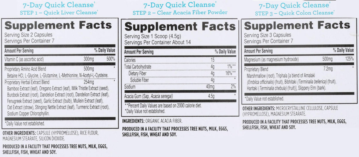 365 Everyday Value, 7 Day Quick Cleanse Kit, 1 oz
