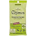 Chimes Ginger Chews, Peanut Butter, 1.5 Ounce (Pack of 12)