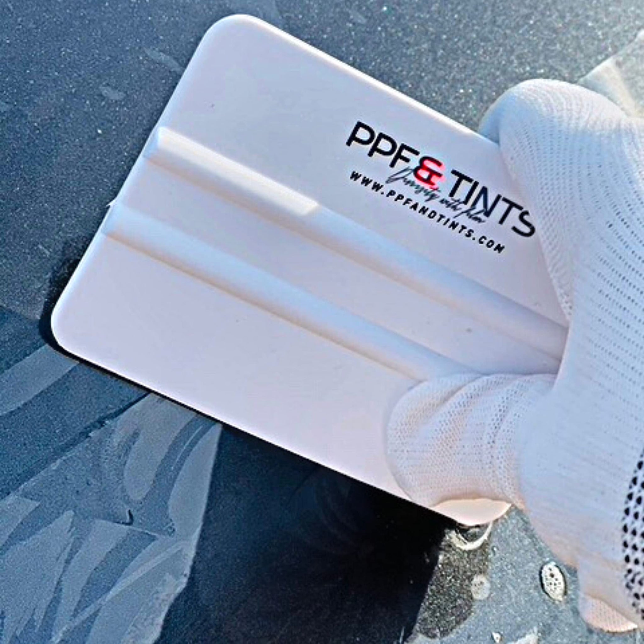 RimPro-Tec® PPF&TINTS® Window Film and Wrapping Squeegee Tool, for Paint Protection Films, Window Tints, and Vinyl Wraps, also used for Scraper