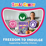 Zollipops Clean Teeth Pops Sugar Free Candy with Xylitol, Dye-Free Lollipops - Keto & Diabetic-Friendly, Dentist-Approved Treats for Kids (Grape, 3.1