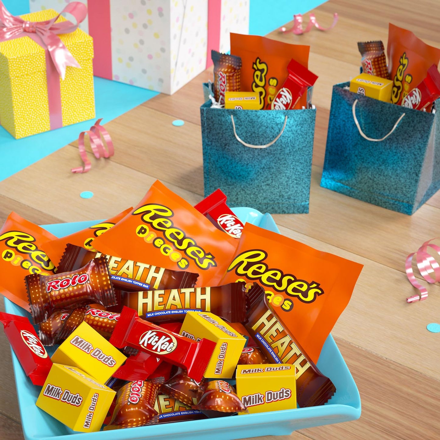 Hershey Assorted Flavored Snack Size, Candy Party Pack, 35.04 oz