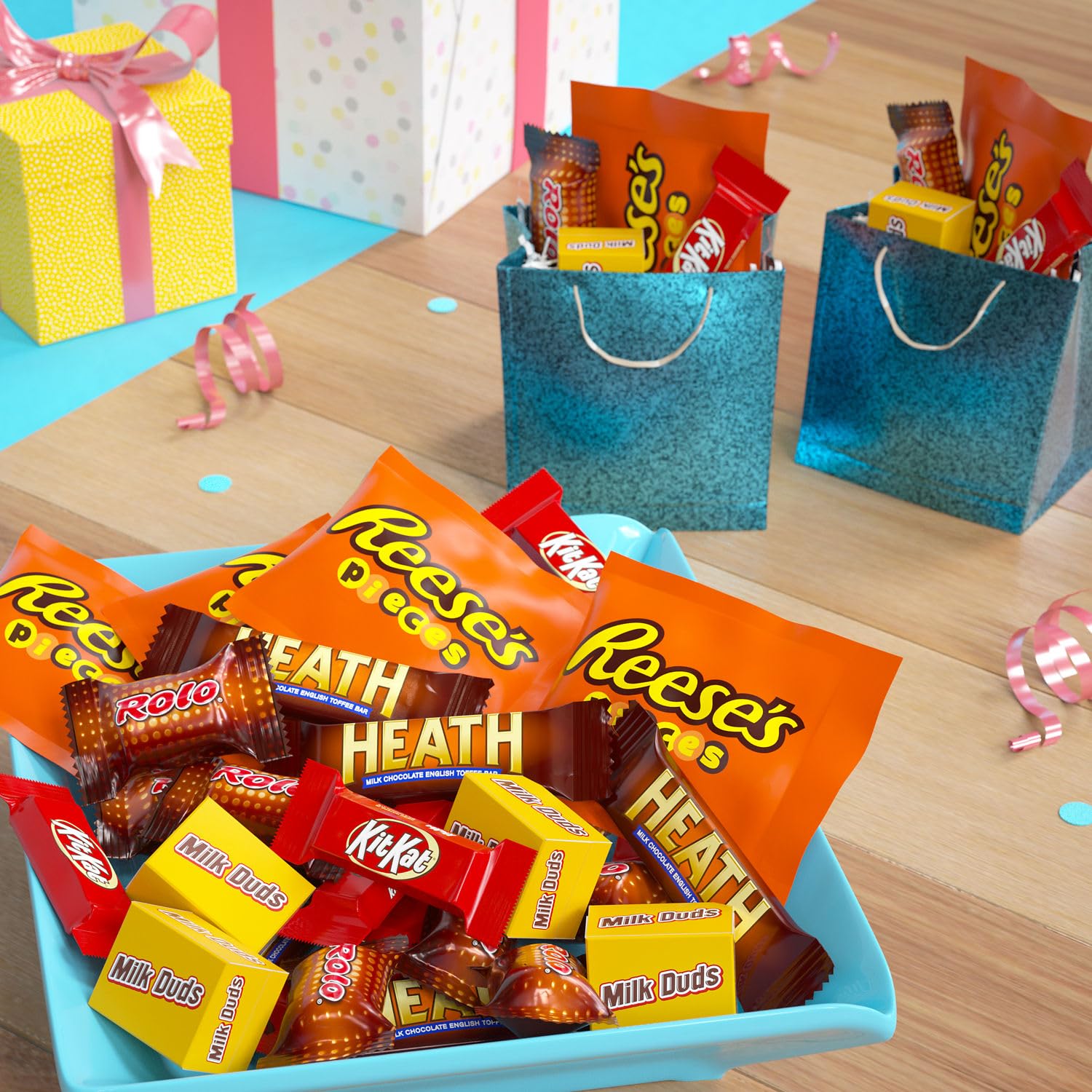 Hershey Assorted Flavored Snack Size, Candy Party Pack, 35.04 oz