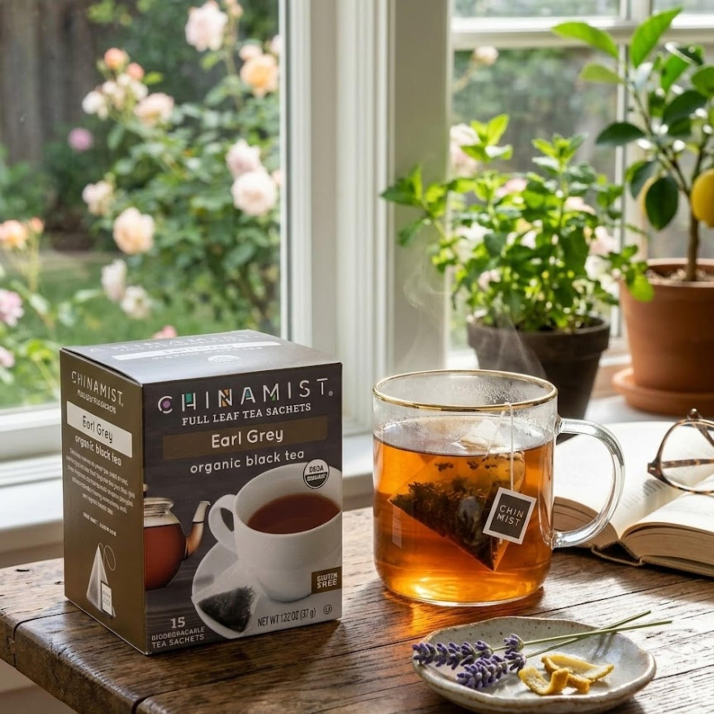 China Mist Organic Black Tea, Earl Grey (1 box)