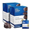 Verse 90% Dark Chocolate Squares - Gluten Free, Keto, Low Sugar Snack - Creamy Dark Cocoa - Only 1g Cane Sugar - Individually Wrapped, Vegan Cacao