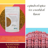 Organic Kashmiri Masala Spice Powder, No Salt, Aromatic Indian Curry Powder Seasoning for Cooking Easy Indian Food at Home / Biryani, Stews