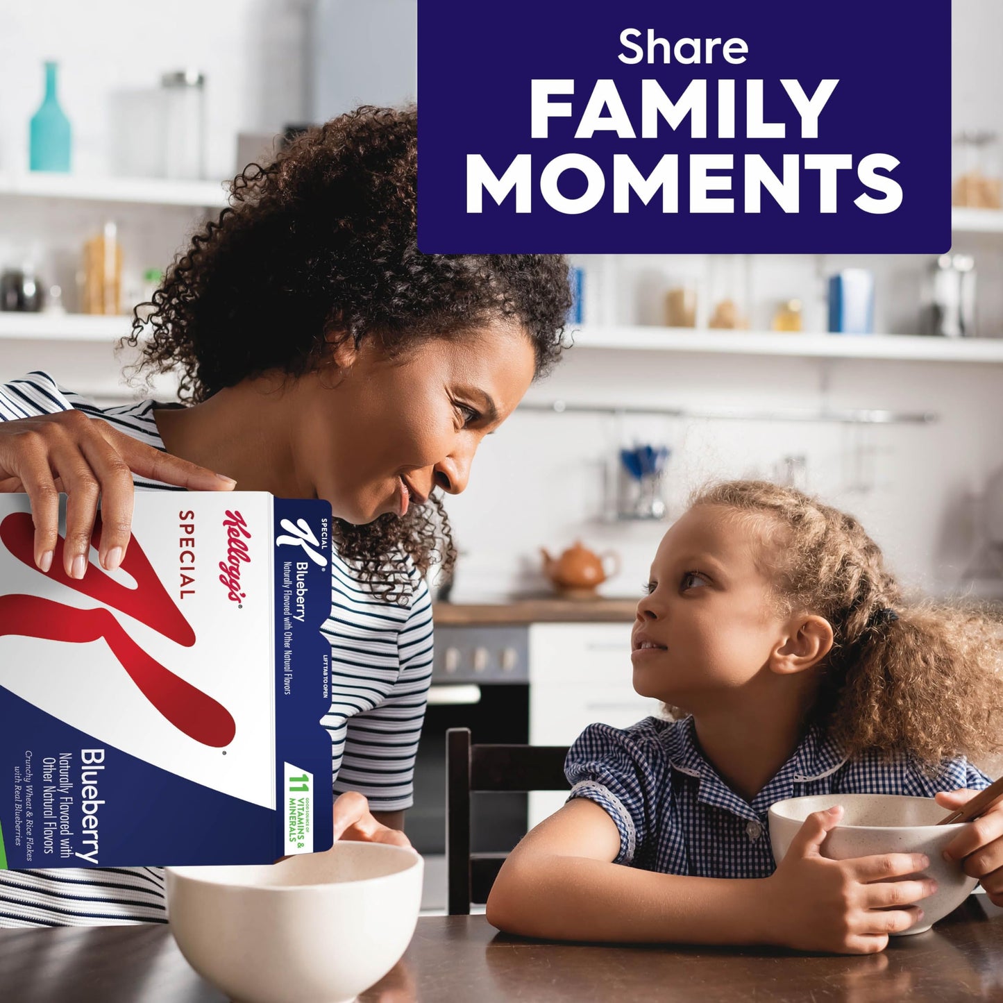Special K Breakfast Cereal, 11 Vitamins and Minerals, Made with Real Blueberries, Blueberry, 11.6oz Box (1 Box)